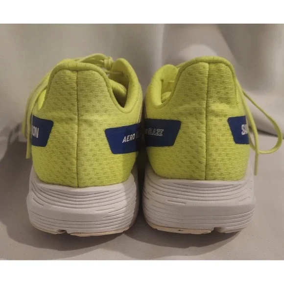 Salomon Mens Phosphor Yellow & Blue Aero Blaze Running Shoes Sneakers Size 9.5 - Picture 4 of 16